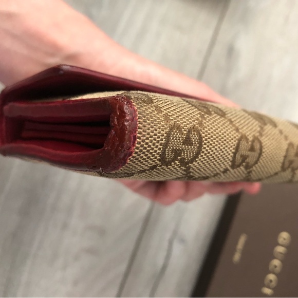 Gucci Monogram Long Wallet GG logo interlocking heart authentic gucci wallet - Picture 7 of 16